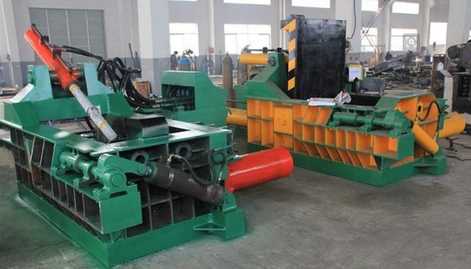 Bekas Scrap Metal Hydraulic Compress Baler Baling Machine Mesin Press Daya